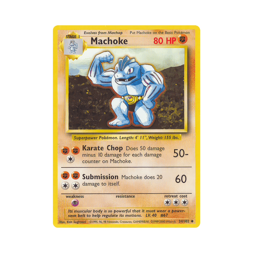 034/102 Machoke Non Comune Unlimited (ITA) - Set Base