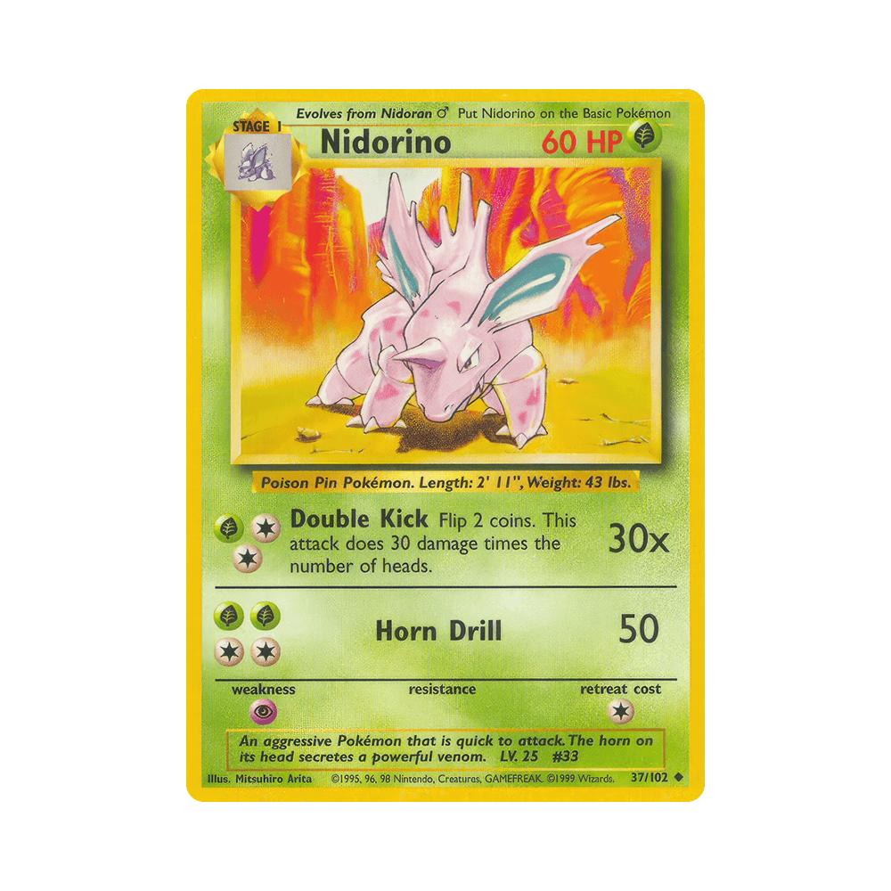 037/102 Nidorino Non Comune Unlimited (ITA) - Set Base