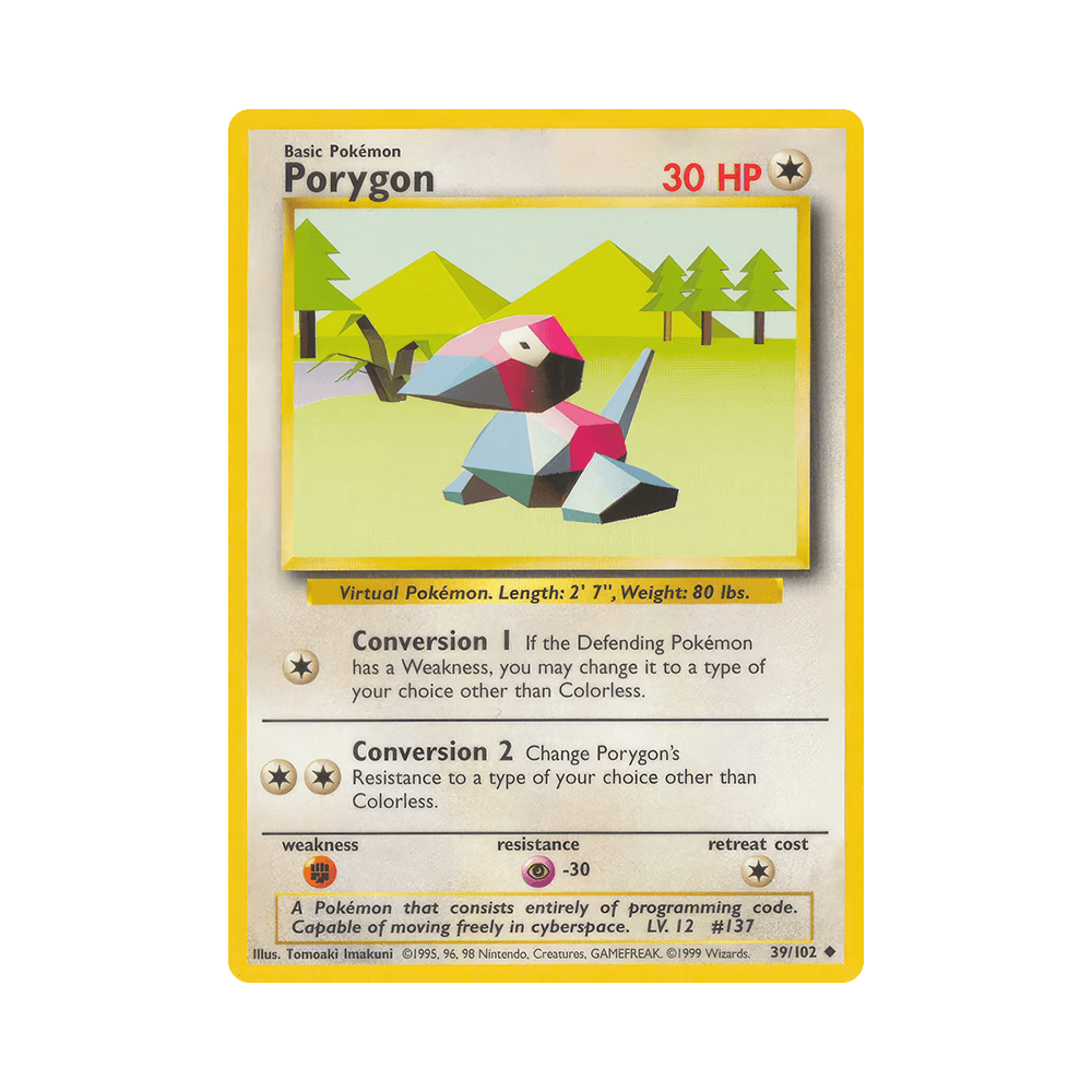 039/102 Porygon Non Comune Unlimited (ITA) - Set Base