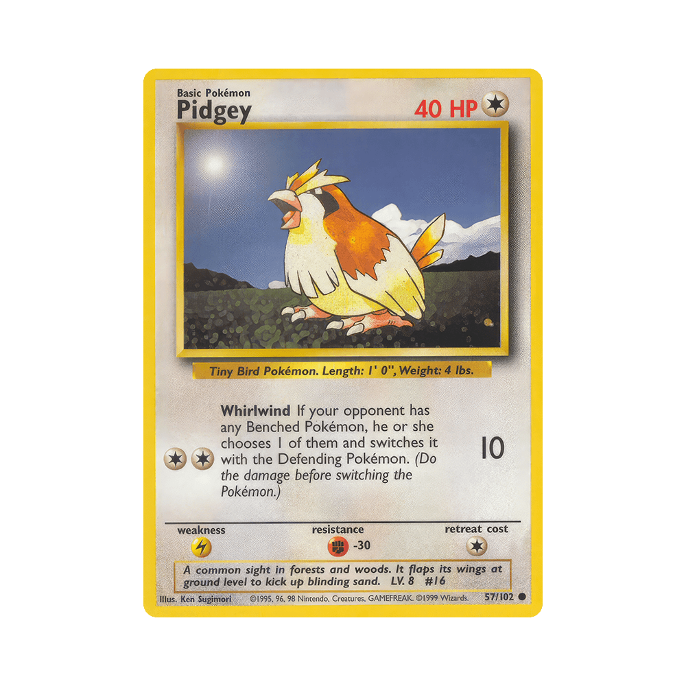 057/102 Pidgey Comune Unlimited (ITA) - Set Base