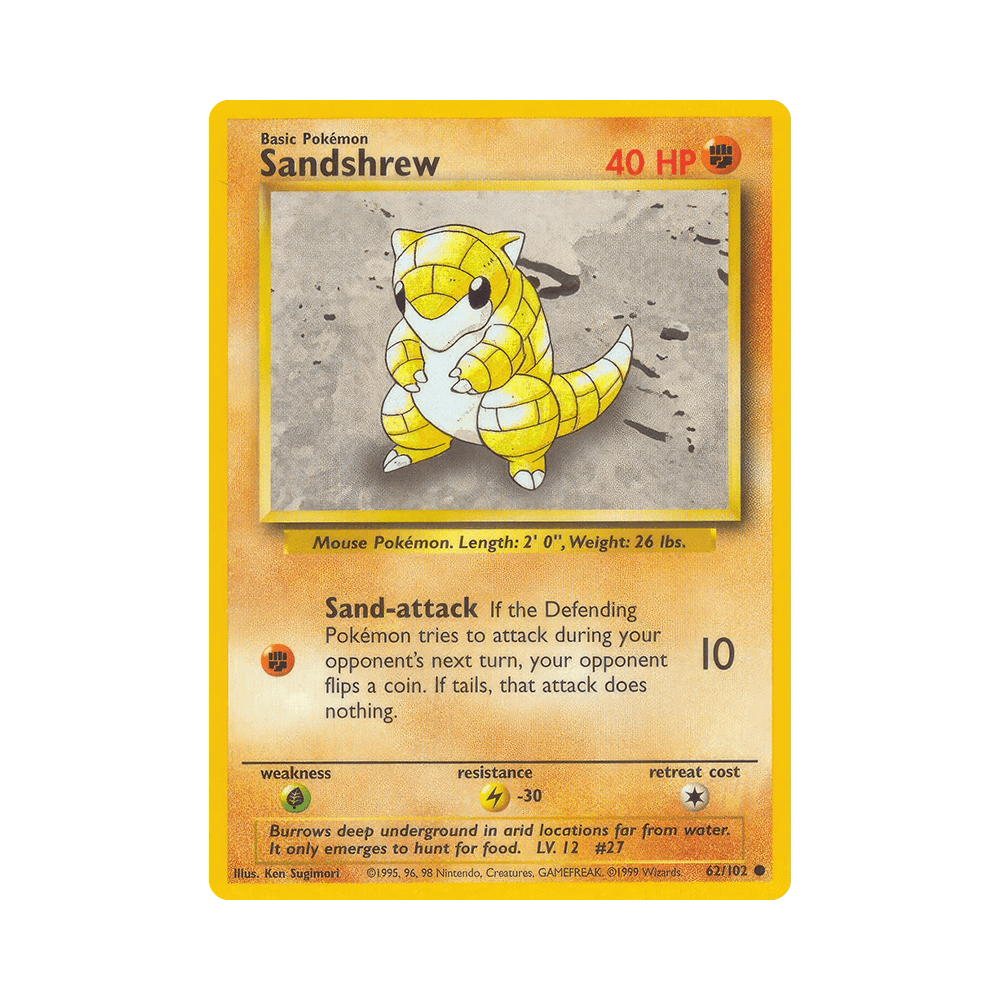 062/102 Sandshrew Comune Unlimited (ITA) - Set Base