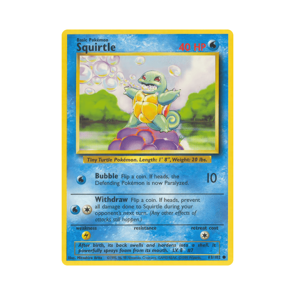 063/102 Squirtle Comune Unlimited (ITA) - Set Base