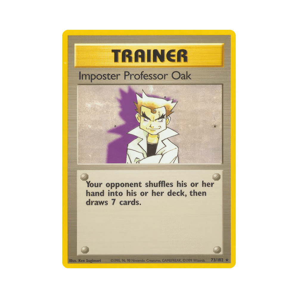 073/102 Professor Oak, L'Impostore Rara Unlimited (ITA) - Set Base