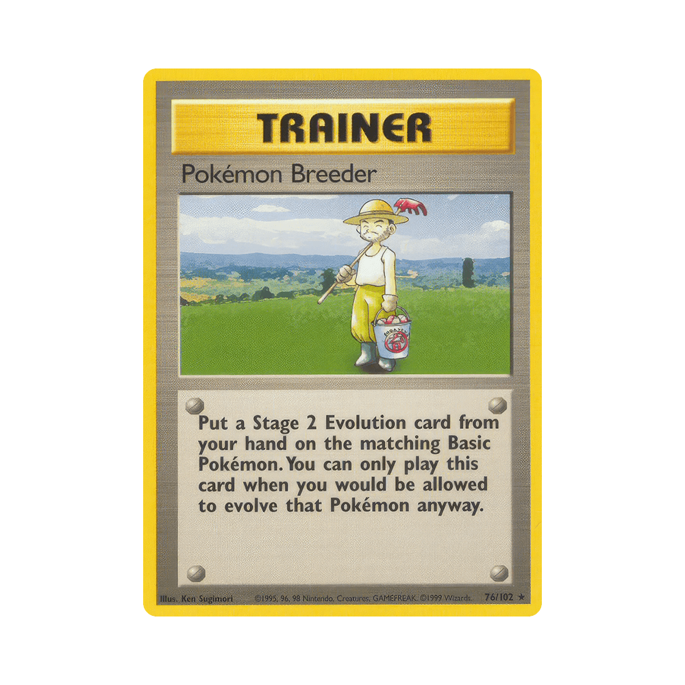 076/102 Allevatore di Pokémon Rara Unlimited (ITA) - Set Base
