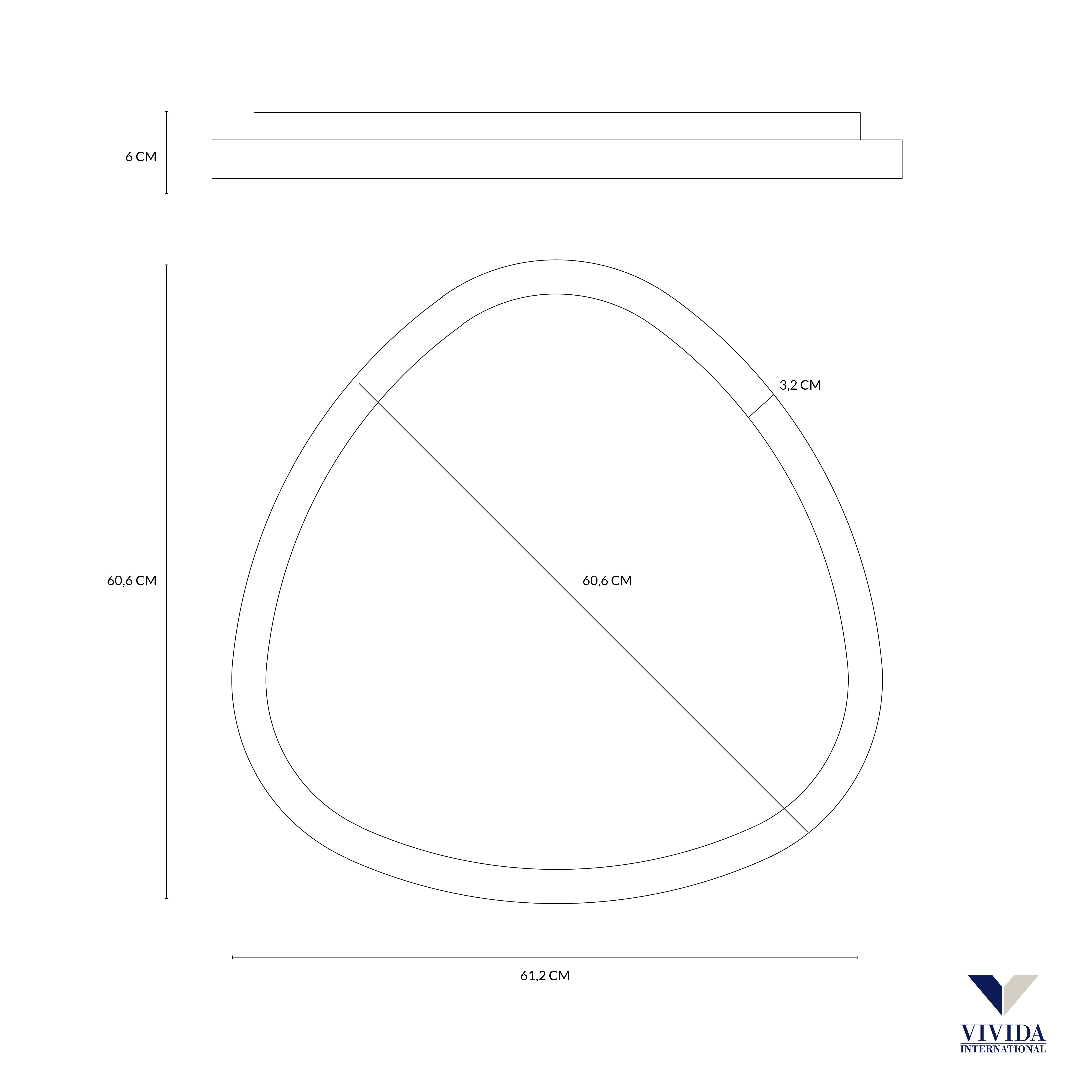LIFERING-P SPECCHIO 61 TITANIO 25W 3000K 