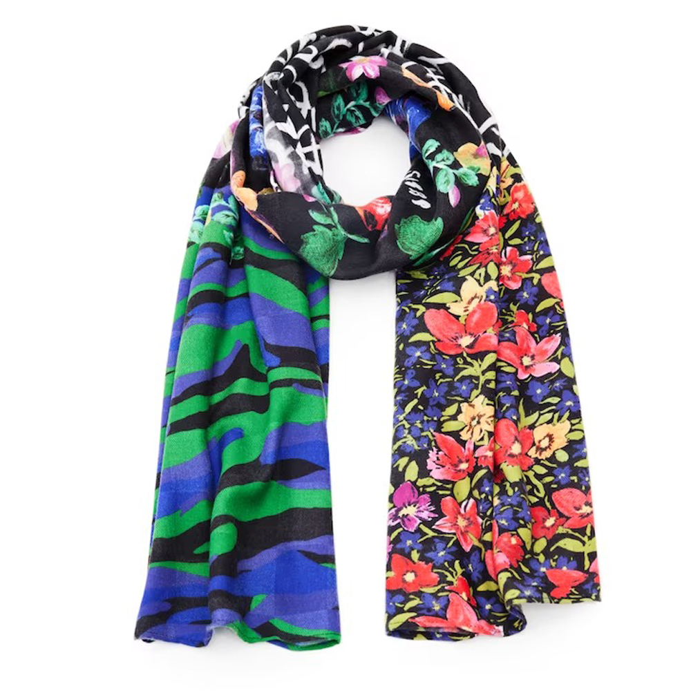 Sciarpa Donna Leo BRUBAKER Cashmirillo Blu - Inverno 70x200 cm