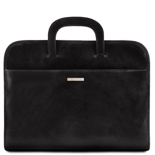 Tuscany Leather TL141022 Sorrento - Cartella portadocumenti in pelle Nero