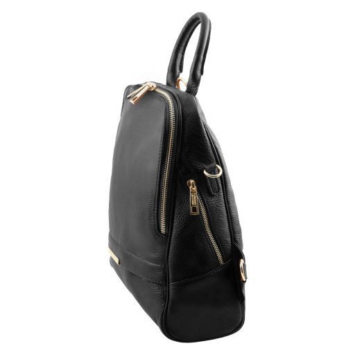 Tuscany Leather TL141376 TL Bag - Zaino donna in pelle morbida Nero