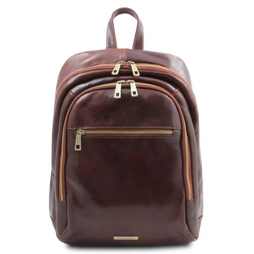 Minimalist leather backpack Zip-it Dan DUDU