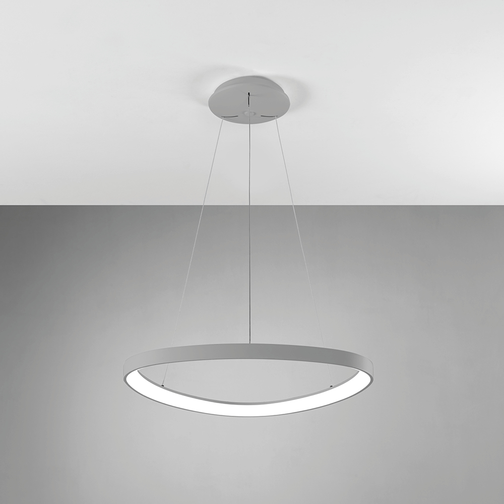 LIFERING-P SOSPENSIONE 61 TITANIO 48W 3000K - 4000K DIMMERABILE