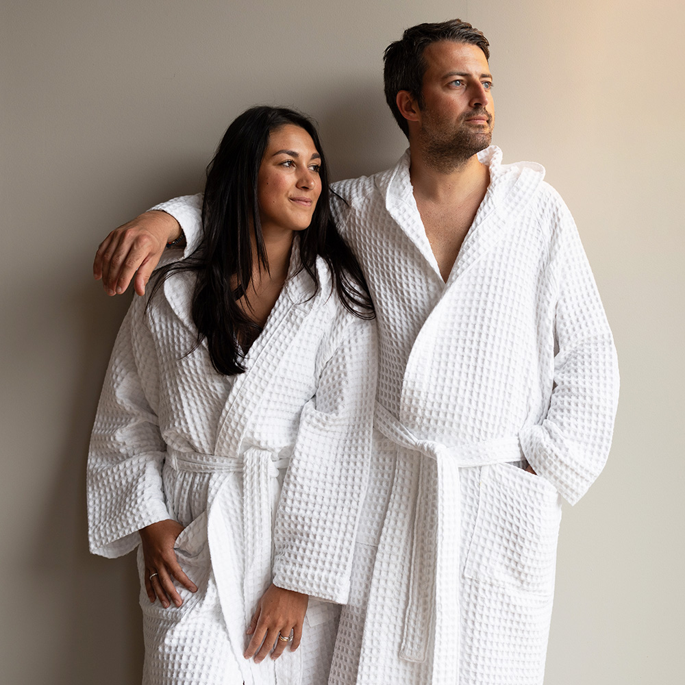 Accappatoio in Nido d'Ape - 3 colori 