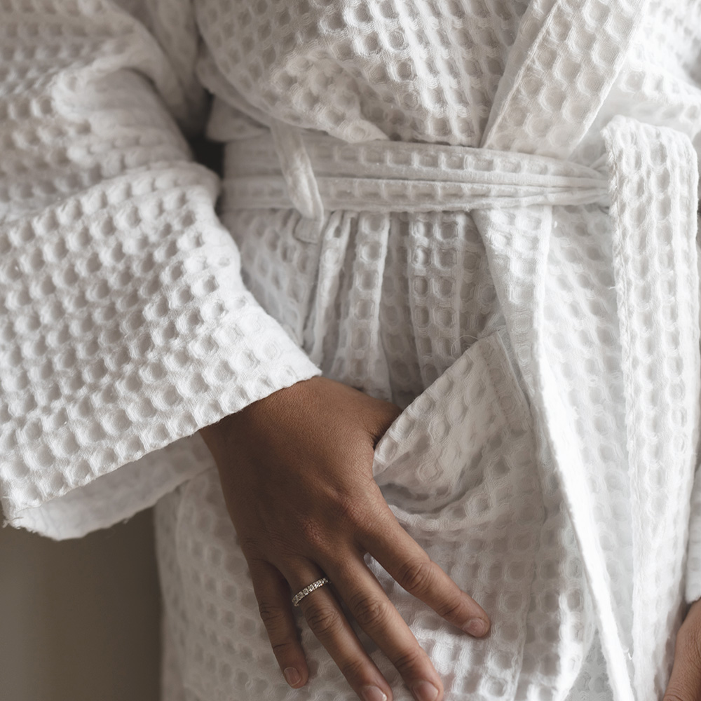 Accappatoio in Nido d'Ape - 3 colori 