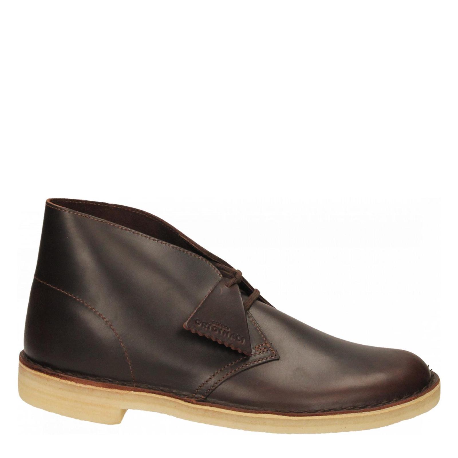 Clarks chestnut hot sale leather boots