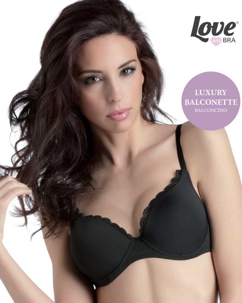 Reggiseno LoveandBra a balconcino in pizzo con ferretto ed imbottitura soft