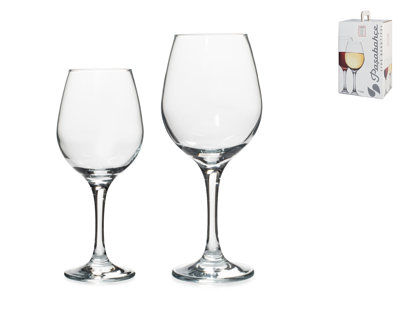 Pasabache 6 Calici Da Vino Rosso Amber In Vetro, 36.5 Cl – Eleganti E Lavabili In Lavastoviglie