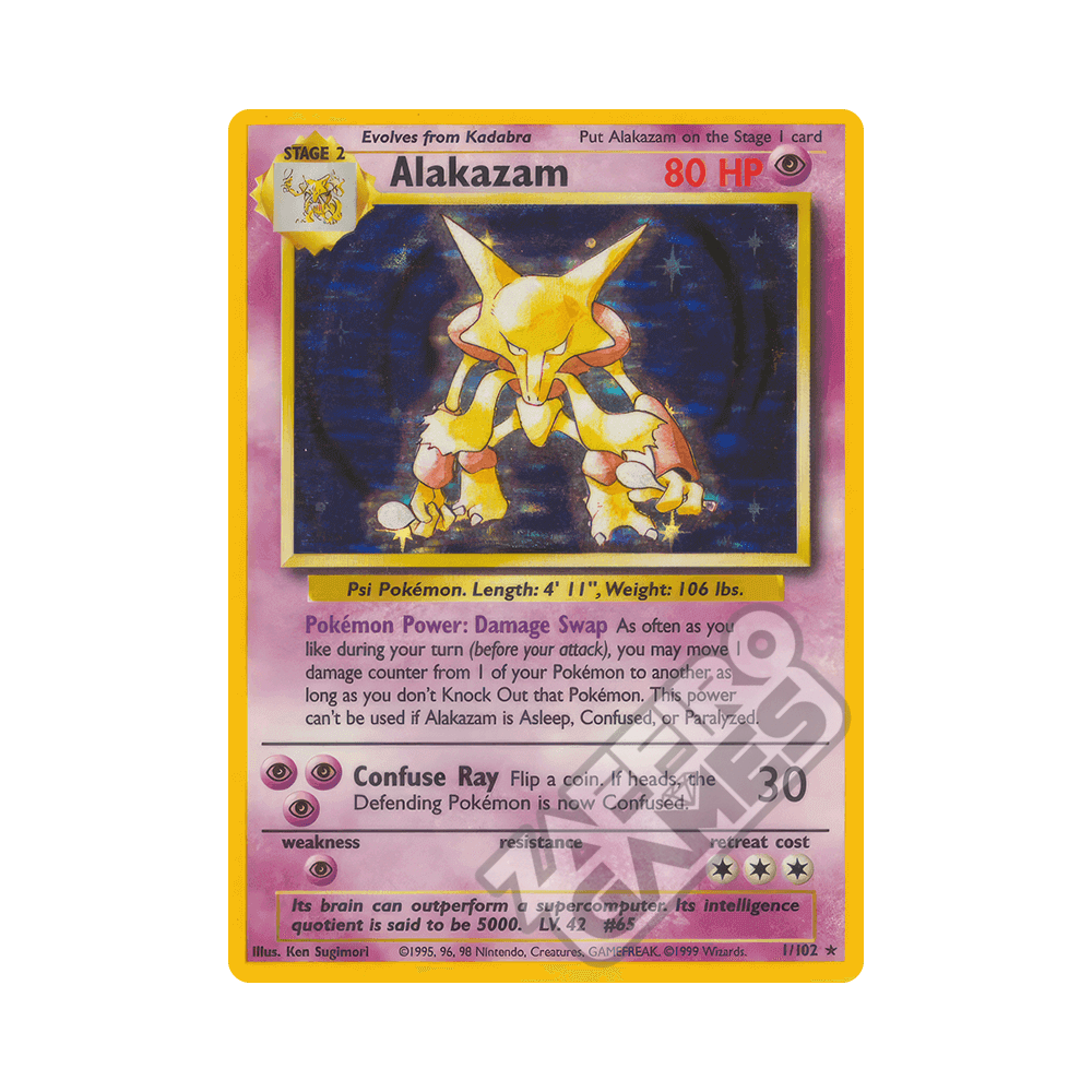 001/102 Alakazam Holo Unlimited (ITA) - Set Base