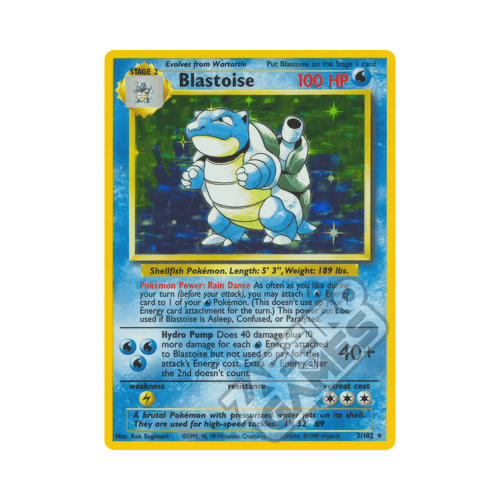002/102 Blastoise Holo Unlimited (ITA) - Set Base