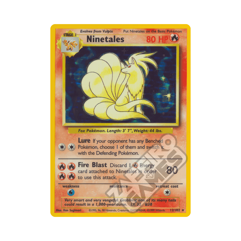 012/102 Ninetales Holo Unlimited (ITA) - Set Base