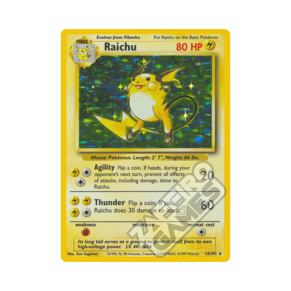 014/102 Raichu Holo Unlimited (ITA) - Set Base