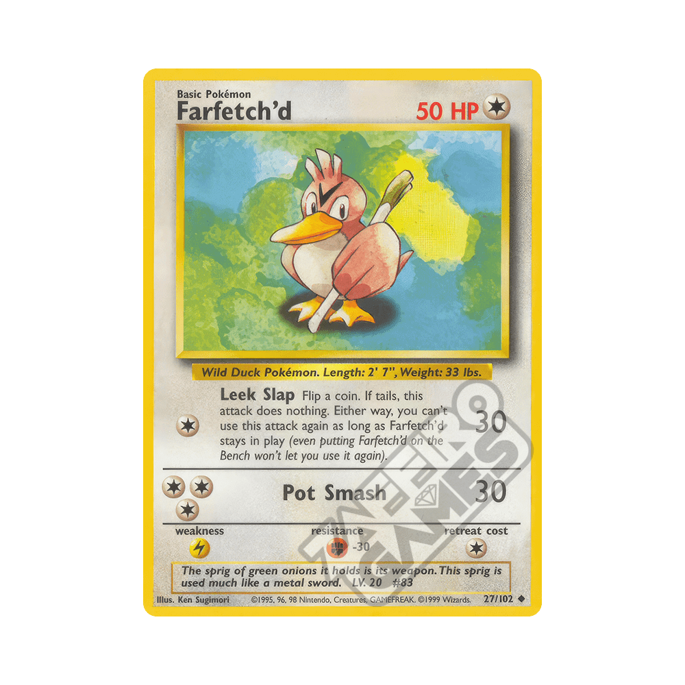 027/102 Farfetch'd Non Comune Unlimited (ITA) - Set Base
