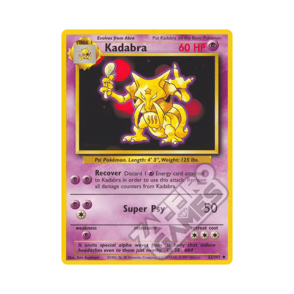 032/102 Kadabra Non Comune Unlimited (ITA) - Set Base
