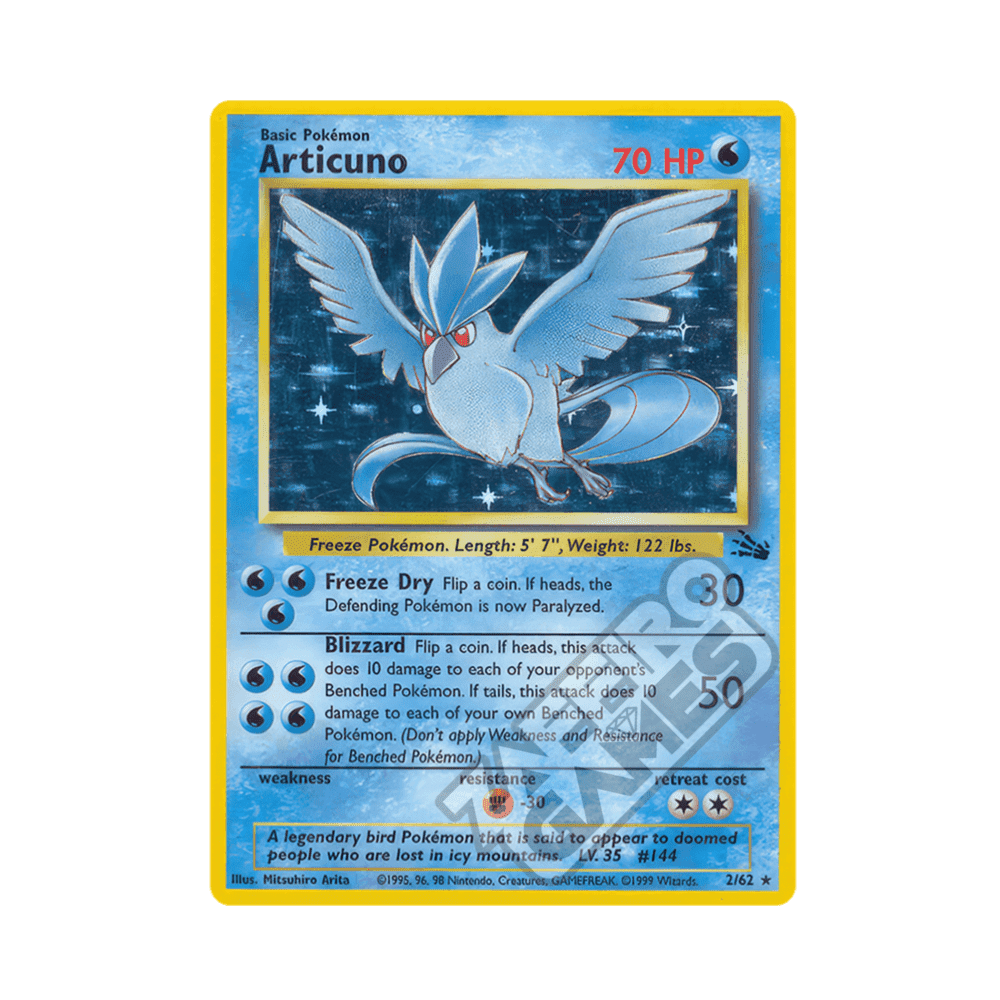 02/62 Articuno Holo Unlimited (ITA) - Fossil