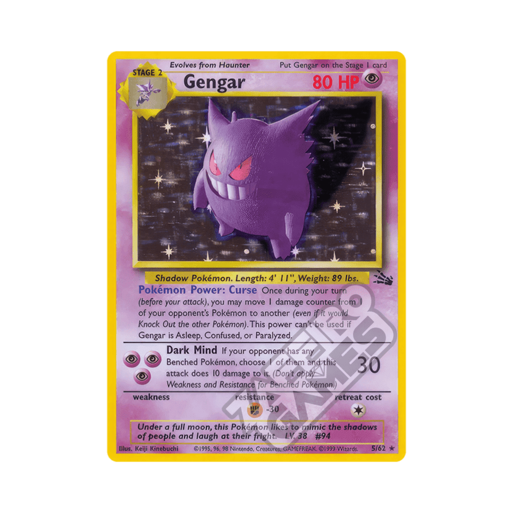 05/62 Gengar Holo Unlimited (ITA) - Fossil
