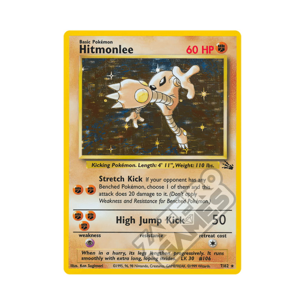 07/62 Hitmonlee Holo Unlimited (ITA) - Fossil