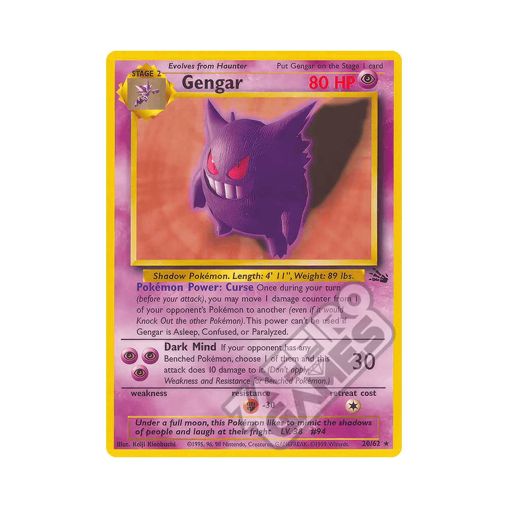 20/62 Gengar Rara Unlimited (ITA) - Fossil