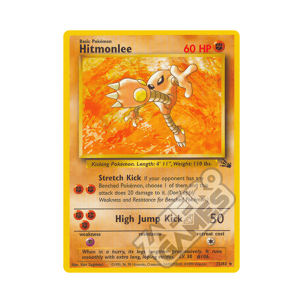 22/62 Hitmonlee Rara Unlimited (ITA) - Fossil