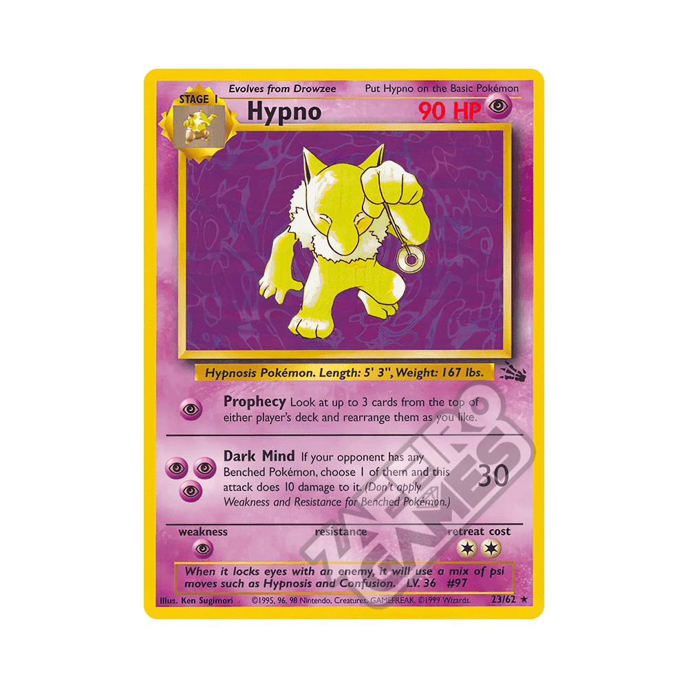 23/62 Hypno Rara Unlimited (ITA) - Fossil