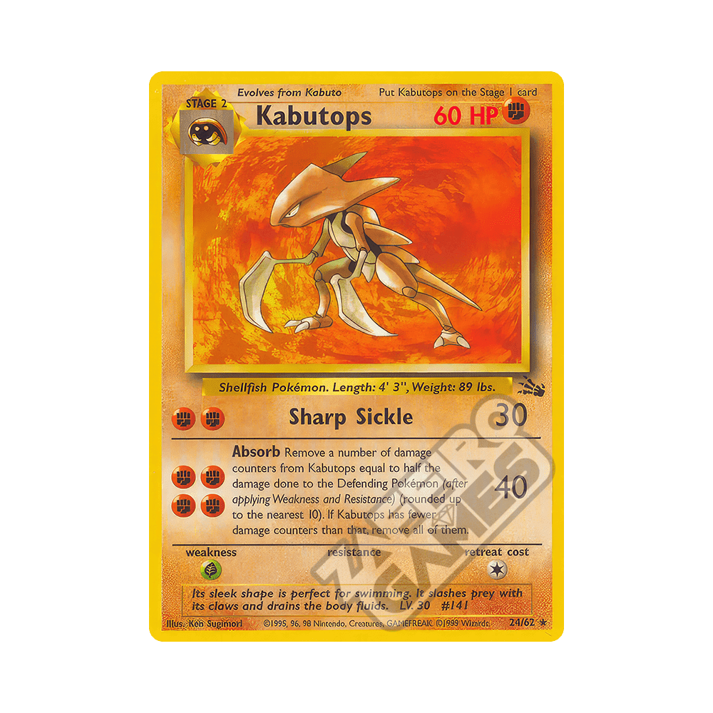 24/62 Kabutops Rara Unlimited (ITA) - Fossil
