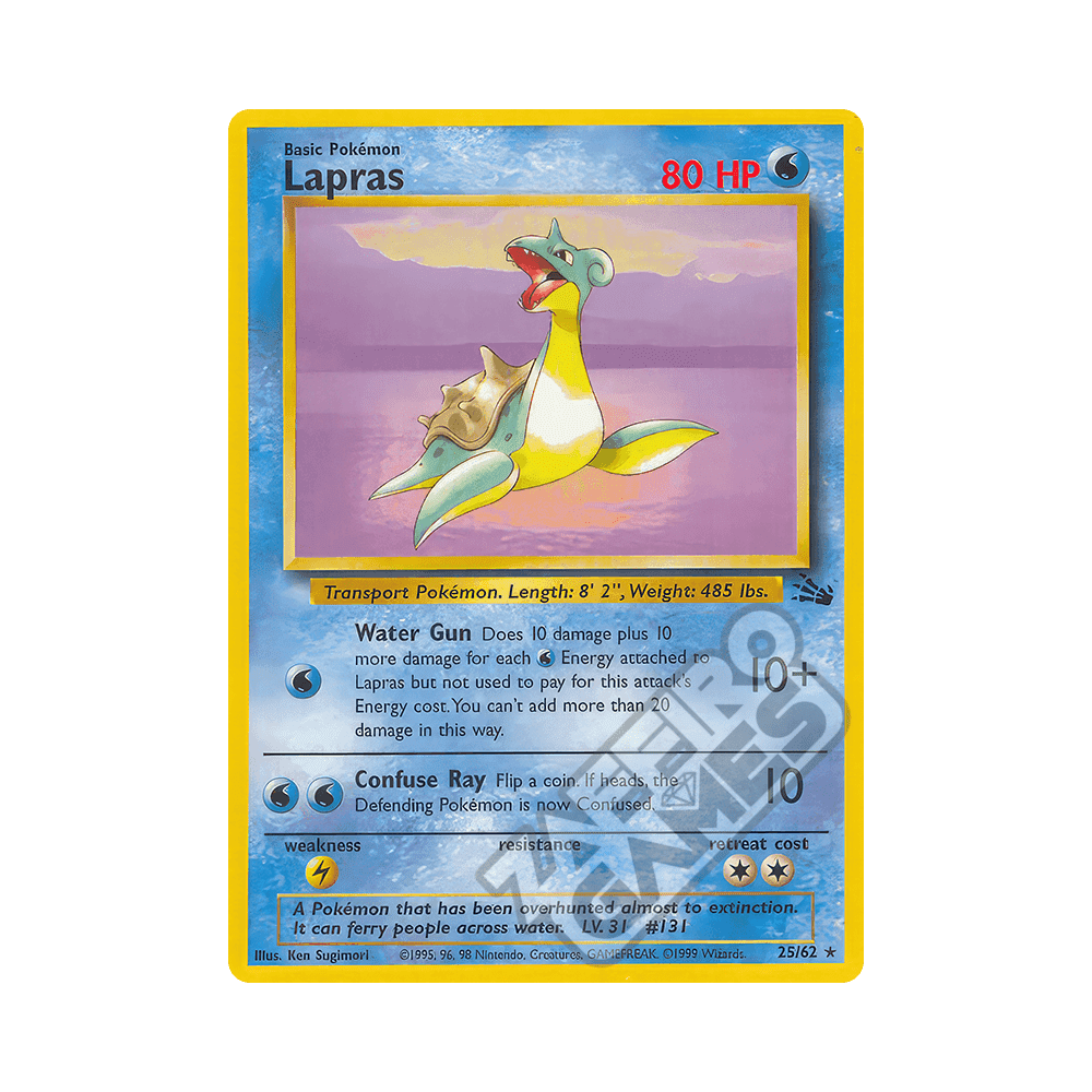 25/62 Lapras Rara Unlimited (ITA) - Fossil