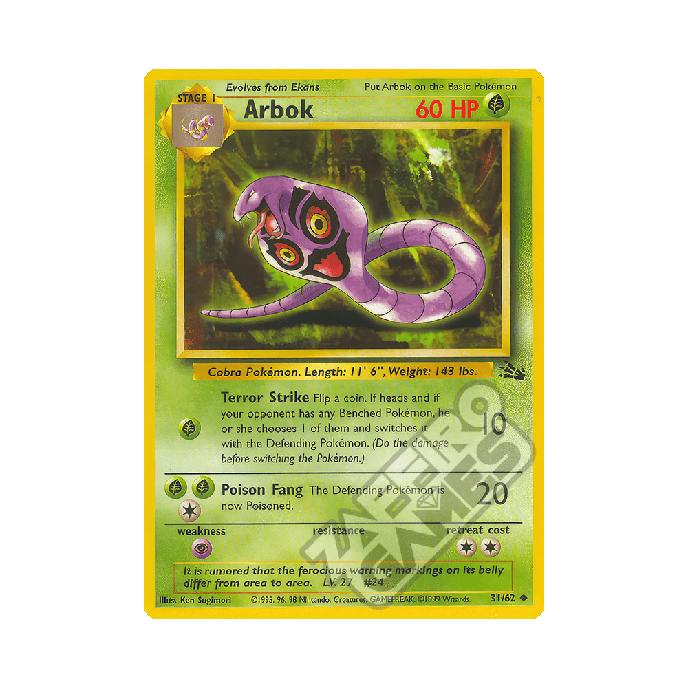 31/62 Arbok Non comune Unlimited (ITA) - Fossil