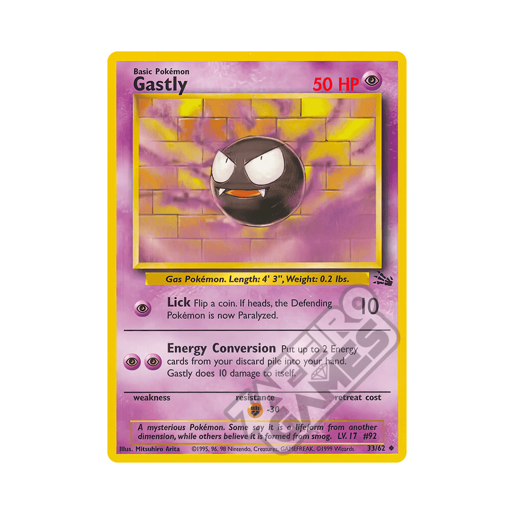 33/62 Gastly Non comune Unlimited (ITA) - Fossil