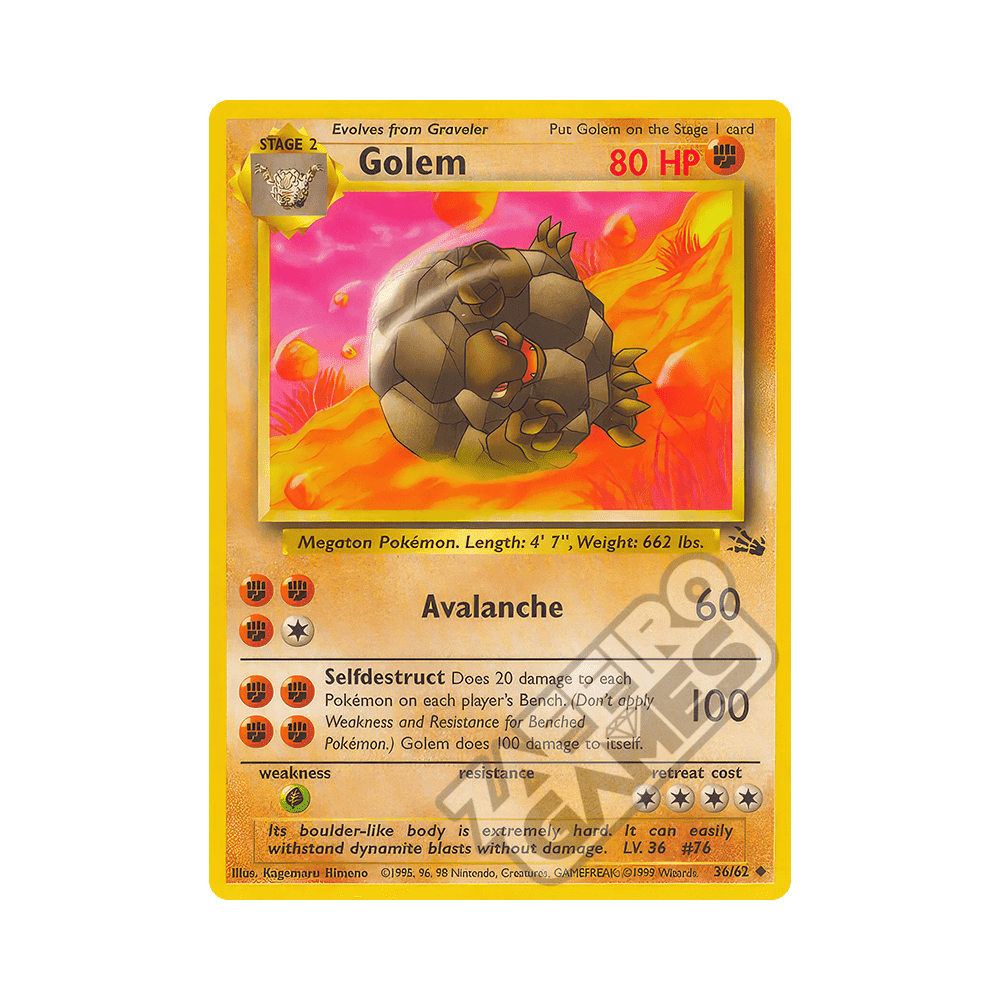 36/62 Golem Non comune Unlimited (ITA) - Fossil