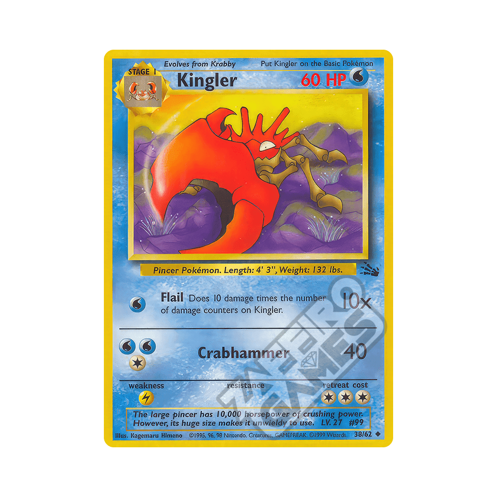 38/62 Kingler Non comune Unlimited (ITA) - Fossil