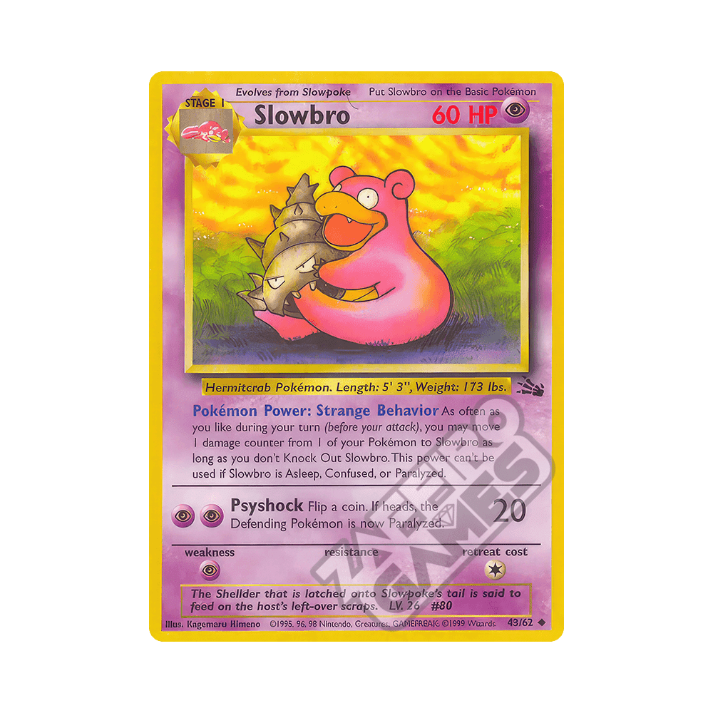43/62 Slowbro Non comune Unlimited (ITA) - Fossil