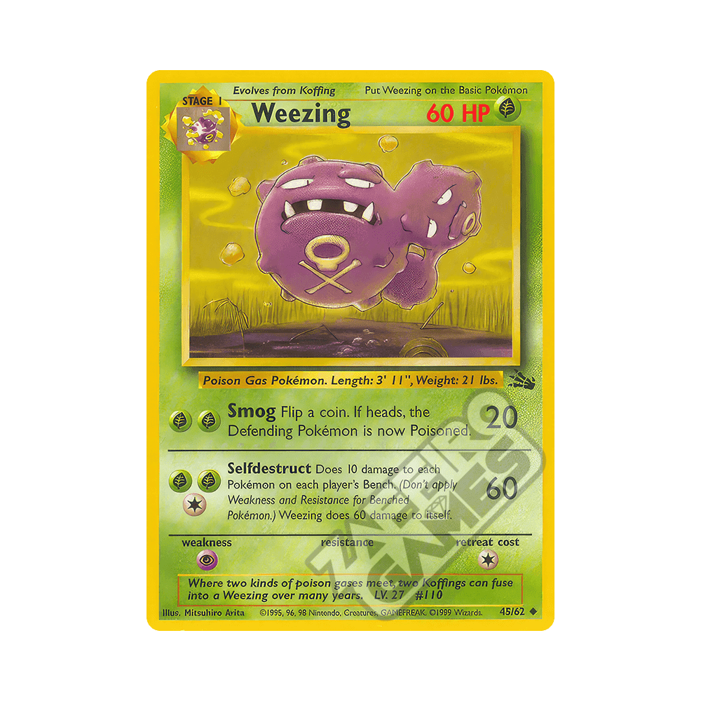 45/62 Weezing Non comune Unlimited (ITA) - Fossil