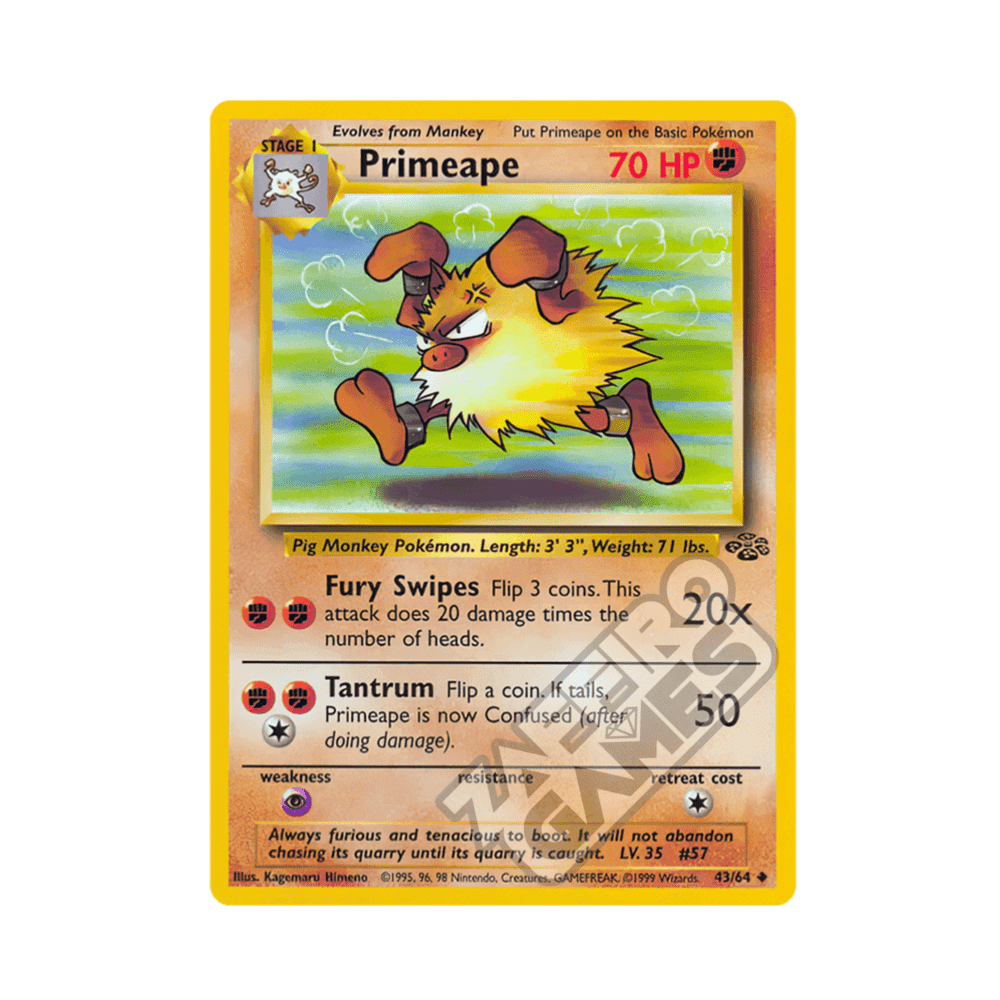 43/64 Primeape Non Comune Unlimited (ITA) - Jungle