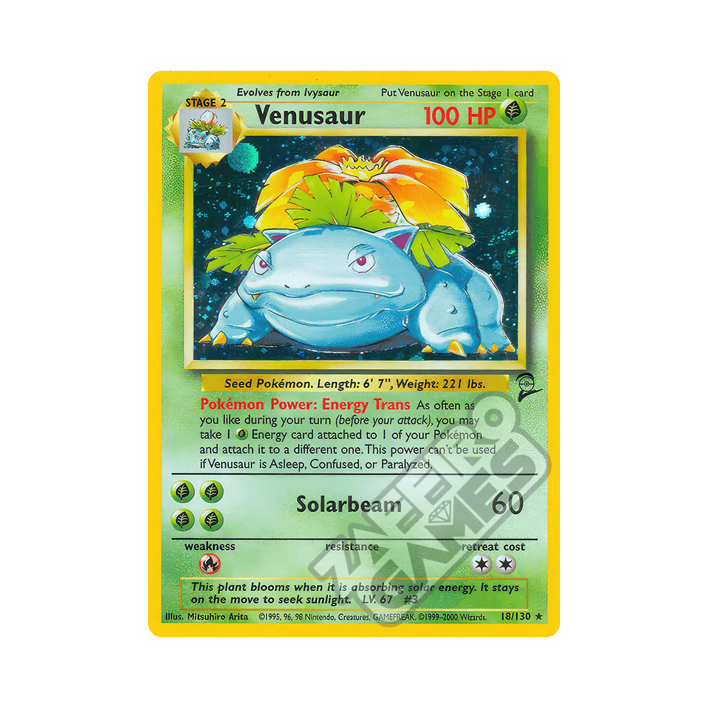018/130 Venusaur Holo (ENG) - Set Base 2