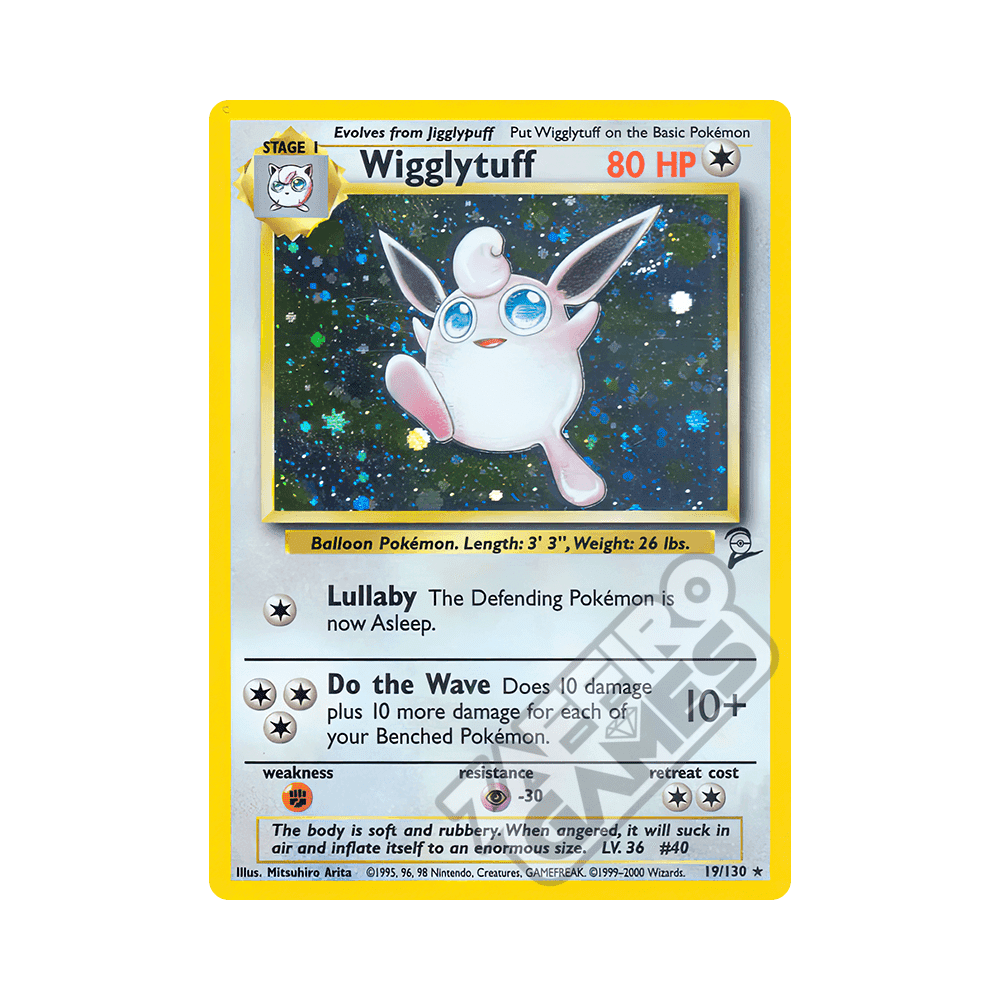 019/130 Wigglypuff Holo (ENG) - Set Base 2