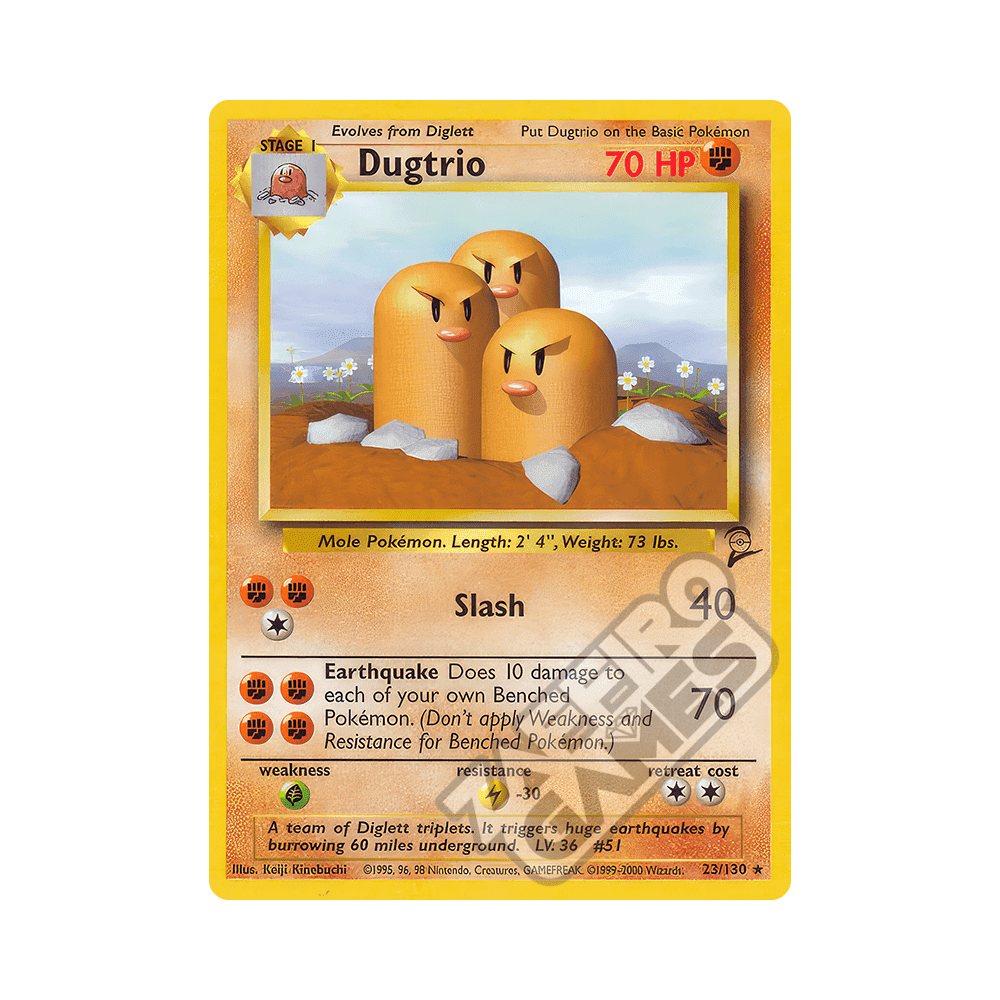 023/130 Dugtrio Rara (ENG) - Set Base 2