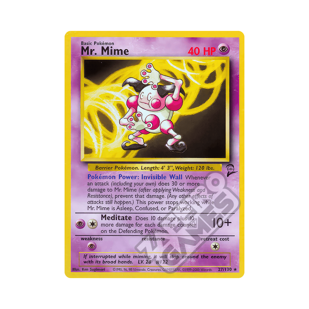 027/130 Mr. Mime Rara (ENG) - Set Base 2