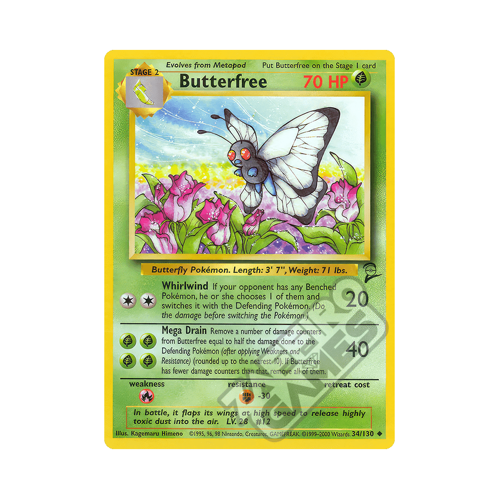 034/130 Butterfree Non Comune (ENG) - Set Base 2