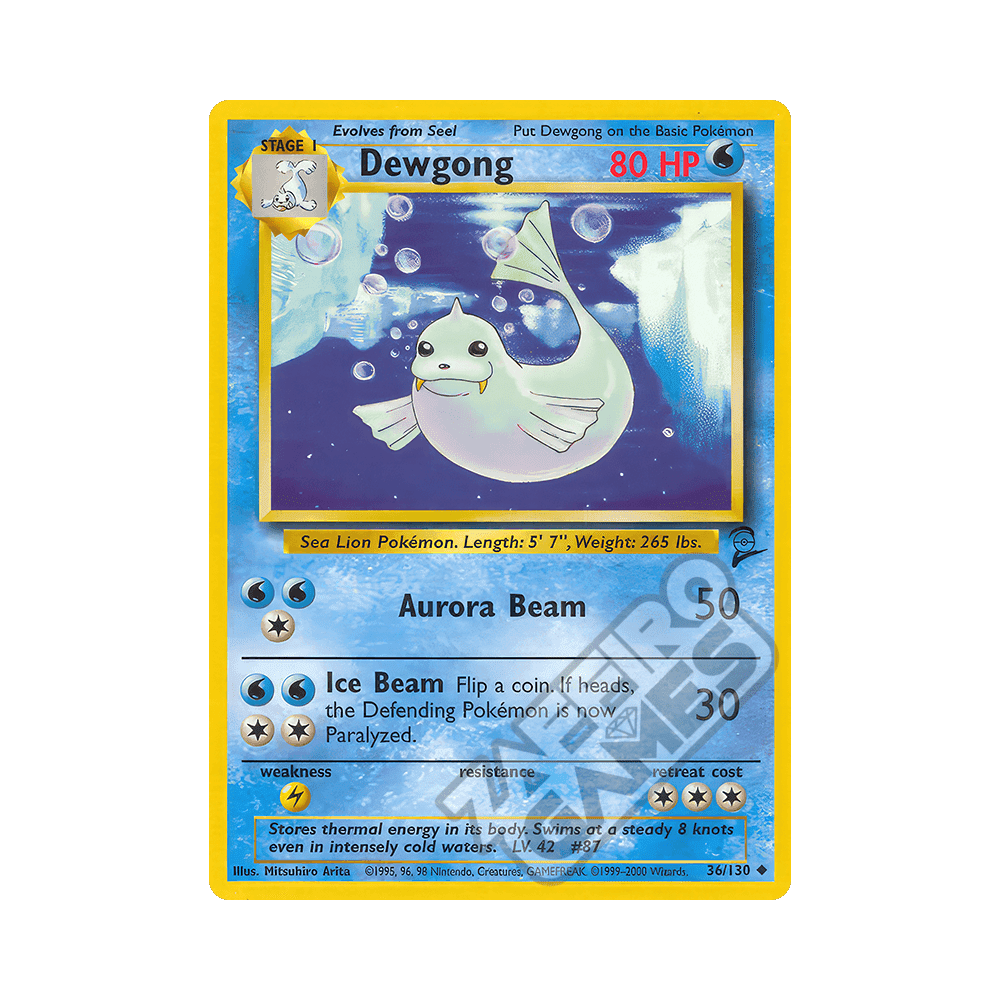 036/130 Dewgong Non Comune (ENG) - Set Base 2