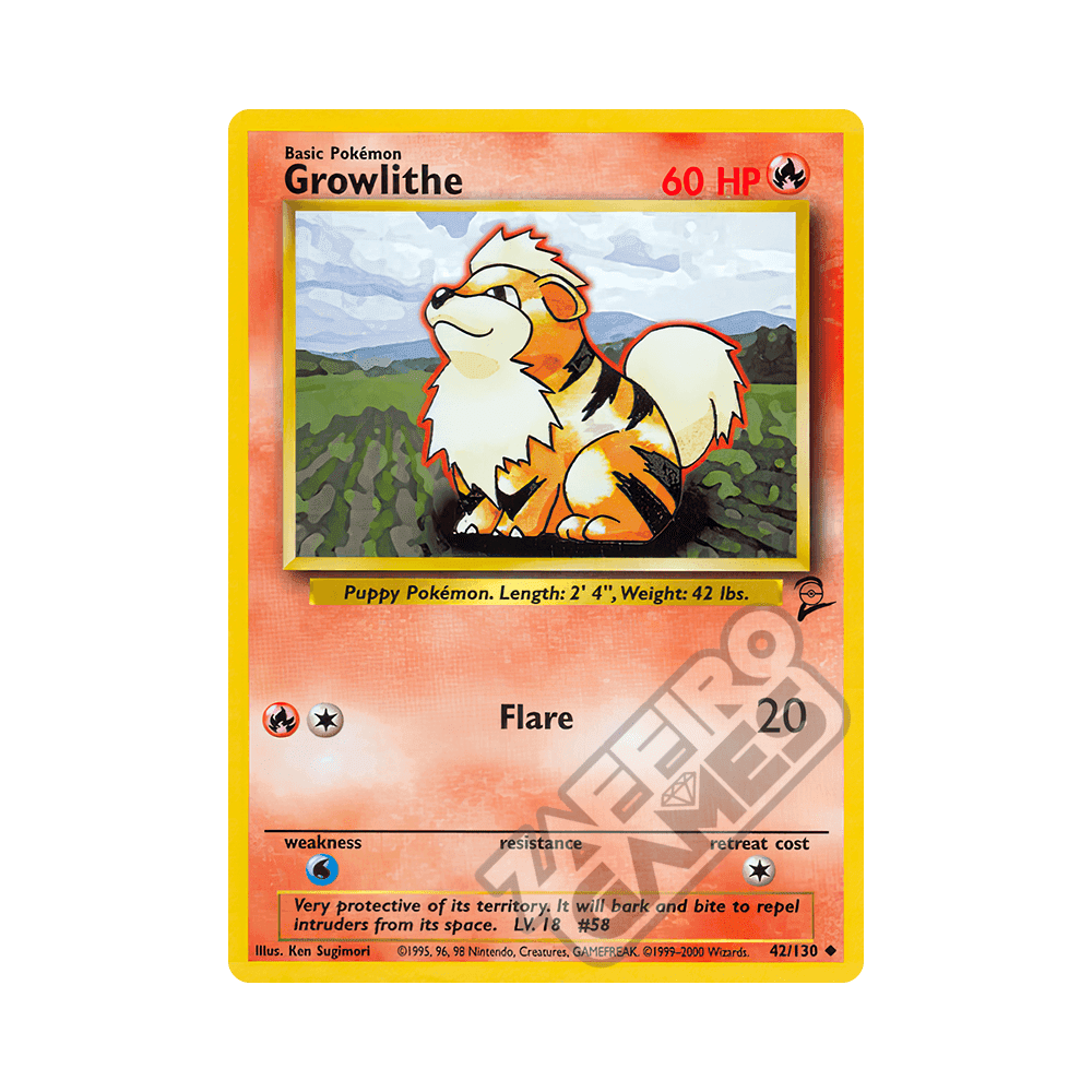 042/130 Growlithe Non Comune (ENG) - Set Base 2