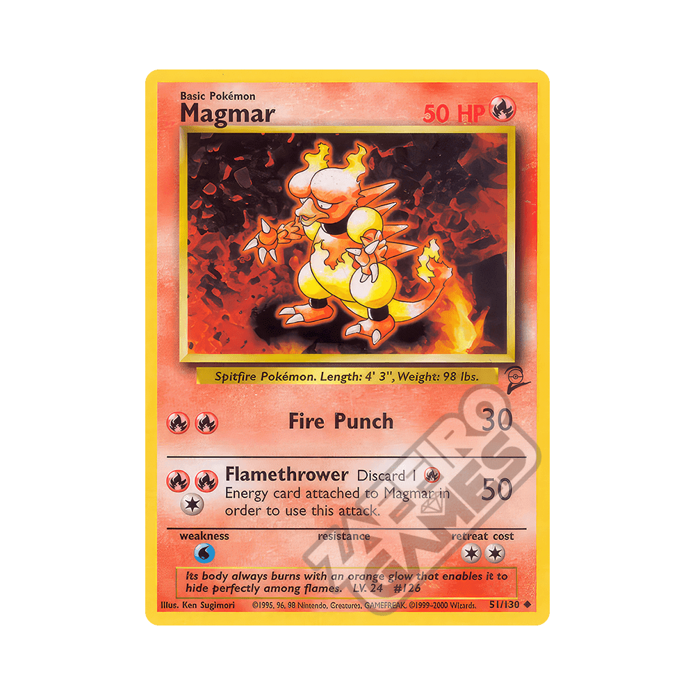 051/130 Magmar Non Comune (ENG) - Set Base 2