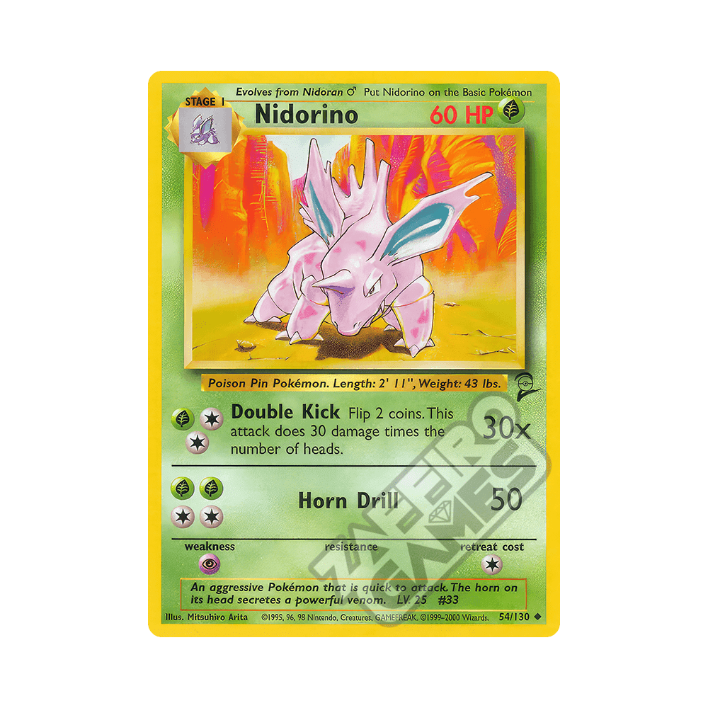 054/130 Nidorino Non Comune (ENG) - Set Base 2
