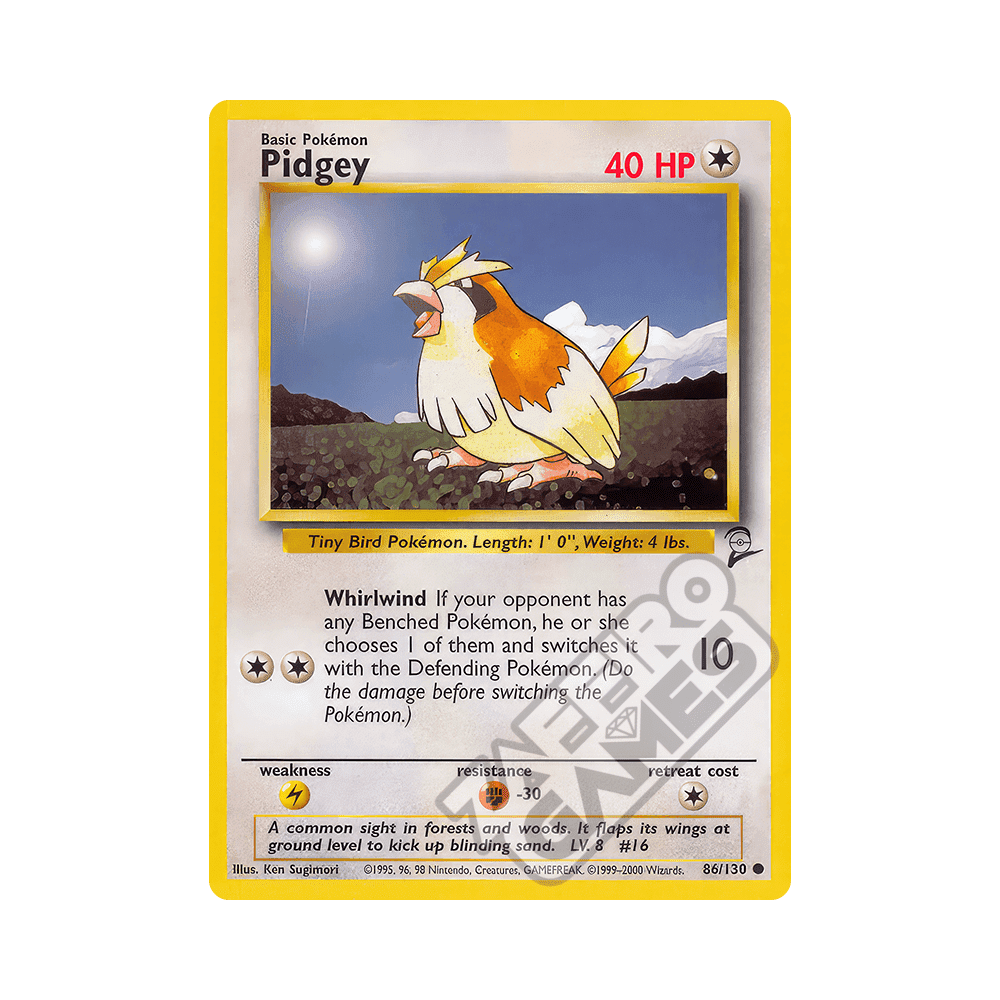 086/130 Pidgey Comune (ENG) - Set Base 2
